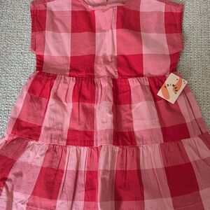 Red and Pink Plaid Dress